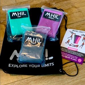 Resistance bands for workout - set of 3 in a bag